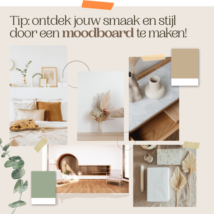 Maak een online moodboard of haal plaatjes uit je favoriete woonmagazine!