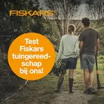 Demonstratie Fiskars tuingereedschappen.
