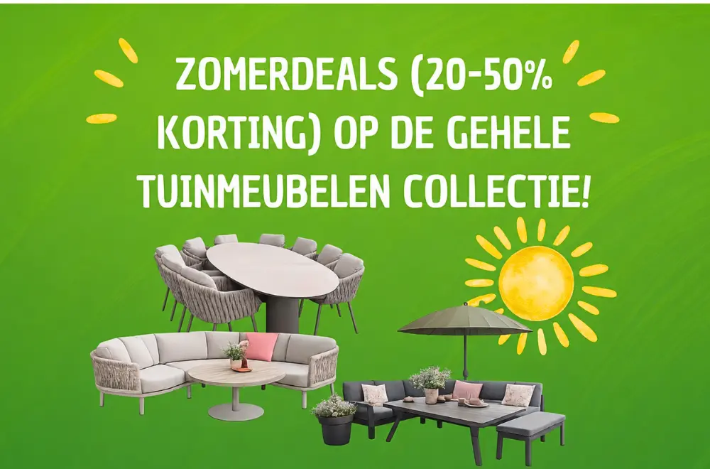 Korting op tuinmeubelen!