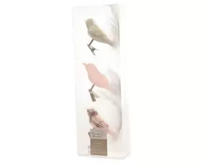 Vogel Glas Ton Sur Ton 3 stuks pink/kleur(en) 75mm