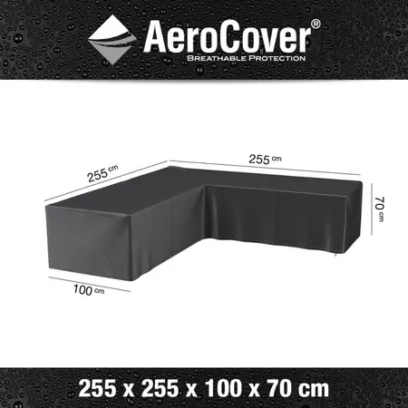 Loungesethoekhoes 255x255x100xH70 - afbeelding 1