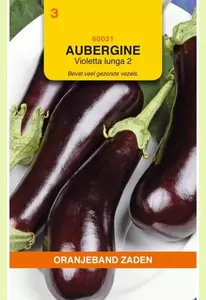 Aubergine Halflange Violette Oranjeband - afbeelding 1