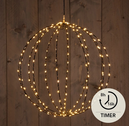BAL ZWART 40CM / 192LED