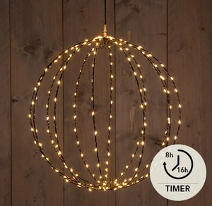 BAL ZWART 40CM / 192LED