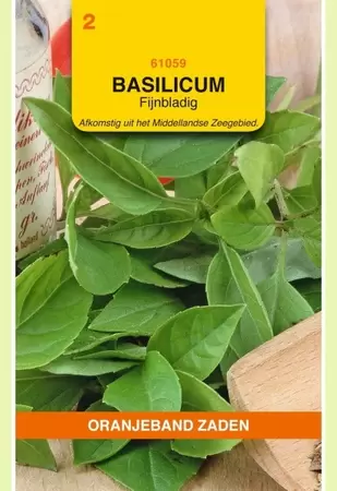Basilicum Fijne Oranjeband - afbeelding 1