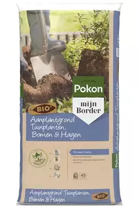 Bio Aanplantgrond Tuinplanten, Bomen & Hagen 45L Pokon