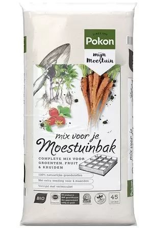 Bio Mix voor je Moestuinbak 45L Pokon