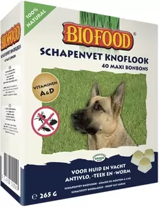 Biofood schapenvet maxi knoflook & alliine 40st