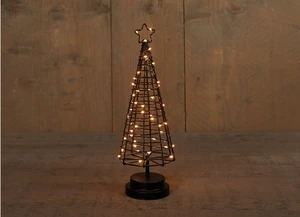 BOOM 36CM 3D ZWART / KOPERDRAAD 45LED