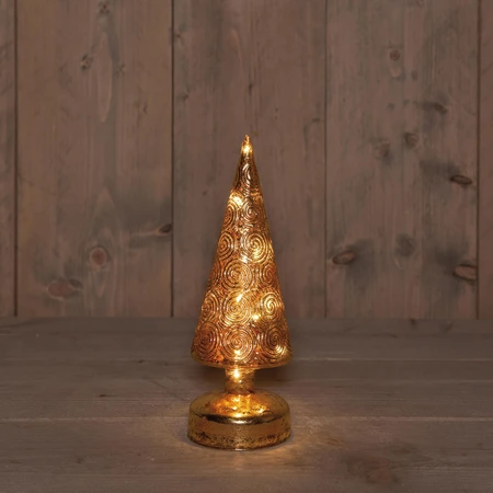 GLAS BOOMPJE ANTIEK GOUD 9X27CM / 10L