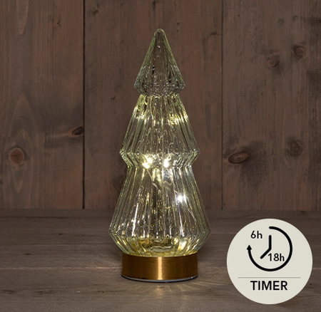 GLAZEN BOOM HELDER 10X23,5CM