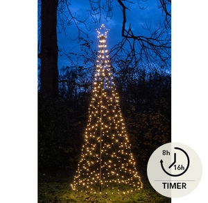 BOOM MET STER INCL PAAL Ø100X320CM / 480 LED