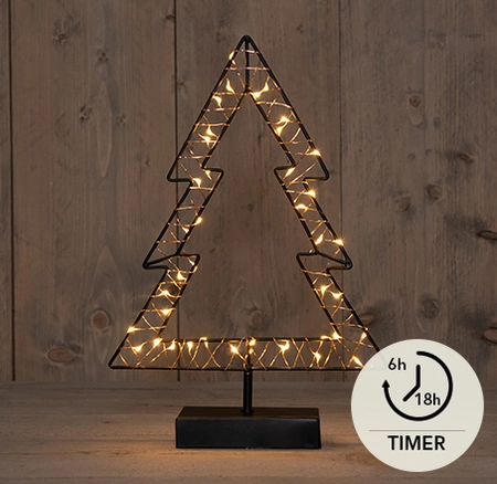 BOOM ZWART 24X35,5 CM 40LED