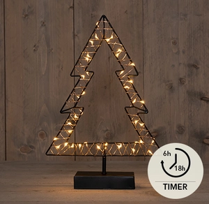 BOOM ZWART 24X35,5 CM 40LED