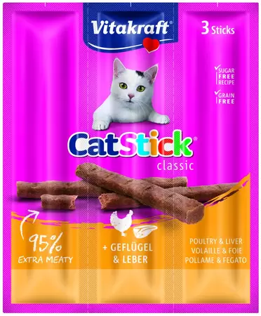 Cat-stick mini gevogelte&lever