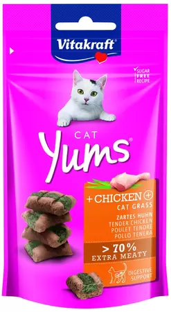 Cat yums kip&kattengras 40g