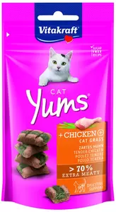 Cat yums kip&kattengras 40g