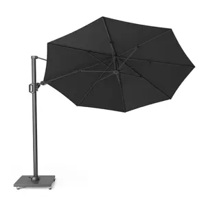 Challenger T² ø3,5m premium Faded Black Zweefparasol Platinum - afbeelding 1