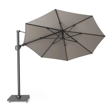 Challenger T² ø3,5m premium Manhattan Zweefparasol Platinum - afbeelding 1