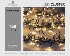 Clusterverlichting 768l/l4.5m Led warm wit - afbeelding 2