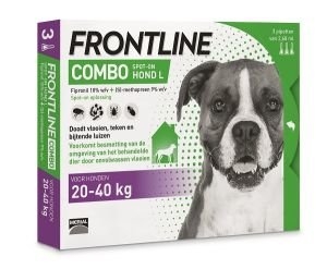 Combo hond large 20-40kg 3 pipetten