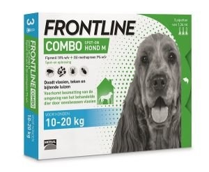 Combo hond medium 10-20kg 3 pipetten