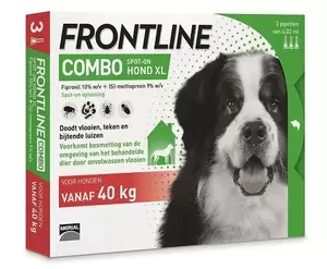 Combo hond xl 40-60kg 3 pipetten