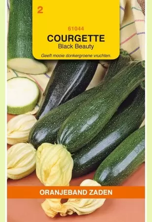 Courgette Black Beauty Oranjeband - afbeelding 1