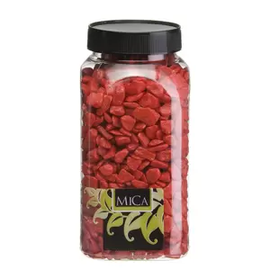 Deco steentjes 1kg rood