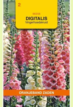 Digitalis, Vingerhoedskruid gemengd Oranjeband - afbeelding 1