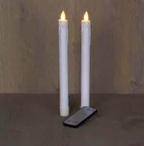 Dinerkaars met h25cm s2 wit op batterijen