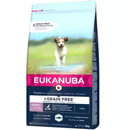 Puppy/Junior small/medium Grainfree Zeevis 3kg