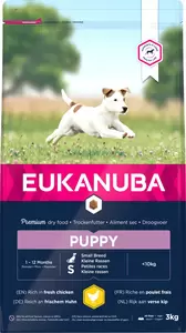 Eukanuba Dog puppy/junior small chicken 3kg
