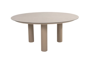 Donato low dining eettafel 160 cm. Ø latte, met geprint keramiek tafelblad - afbeelding 2