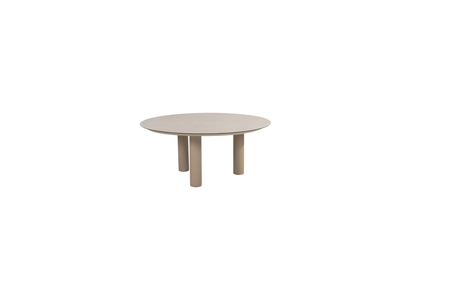 Donato low dining eettafel 160 cm. Ø latte, met geprint keramiek tafelblad - afbeelding 1