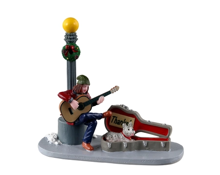 Downtown busker