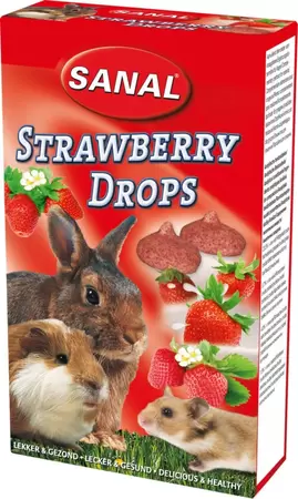Sanal strawberry drops, 45 gram