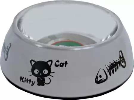 Eetbak kat pl./rvs kittty cat 14cm