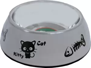 Eetbak kat pl./rvs kittty cat 14cm