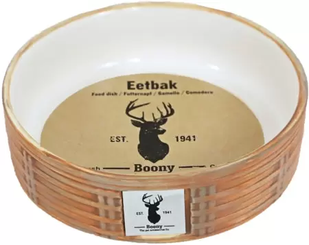 Eetbak steen wicker zand d16cm