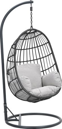 Fargo swing chair egg carbon black