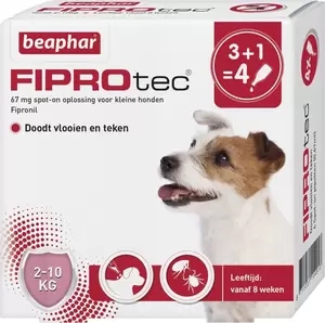 Fiprotec hond 2-10kg 4 pipetten