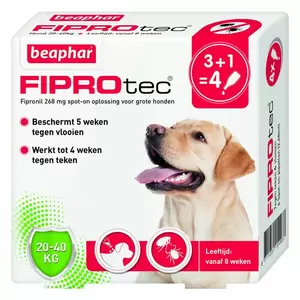 Fiprotec hond 20-40kg 4 pipetten
