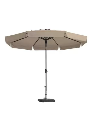 Madison Parasol Flores d300cm + volant ecru