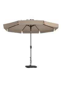 Madison Parasol Flores d300cm + volant ecru