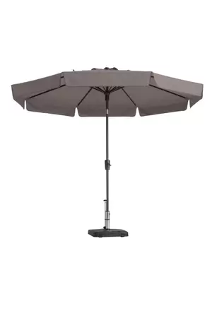 Madison Parasol Flores d300cm + volant taupe