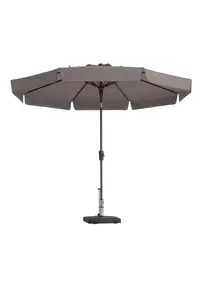 Madison Parasol Flores d300cm + volant taupe