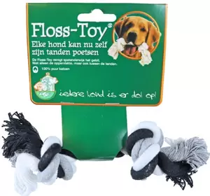 Floss-toy zwart/wit mini