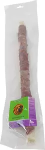 Natuurlijke snack, zak gedraaide stick met eend van 40 cm.