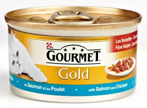 Gourmet Gold blik fh zalm&kip 85gr